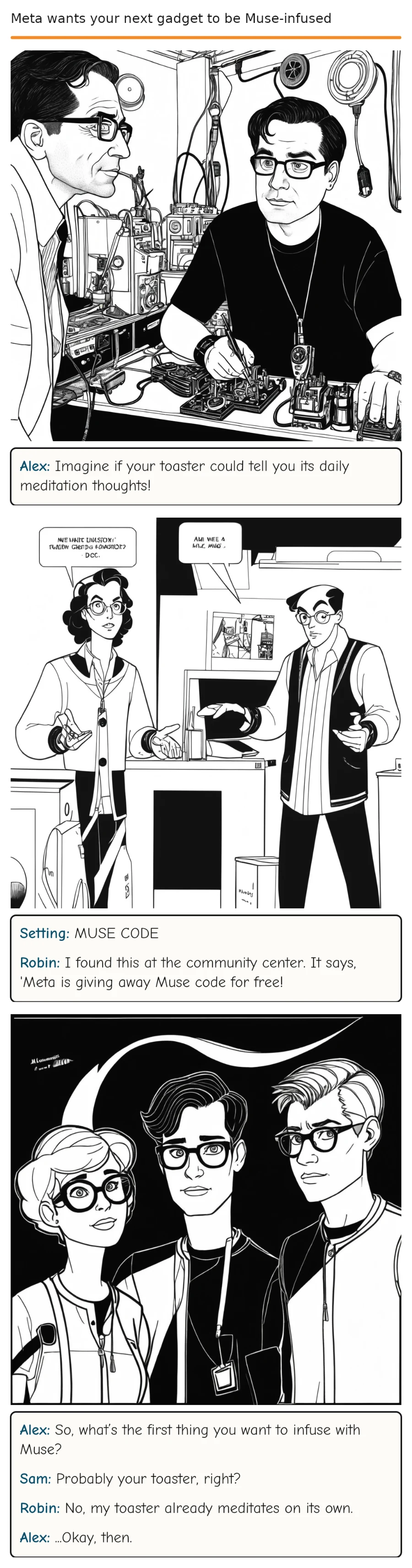 Meta wants your next gadget to be Muse-infused — comic strip