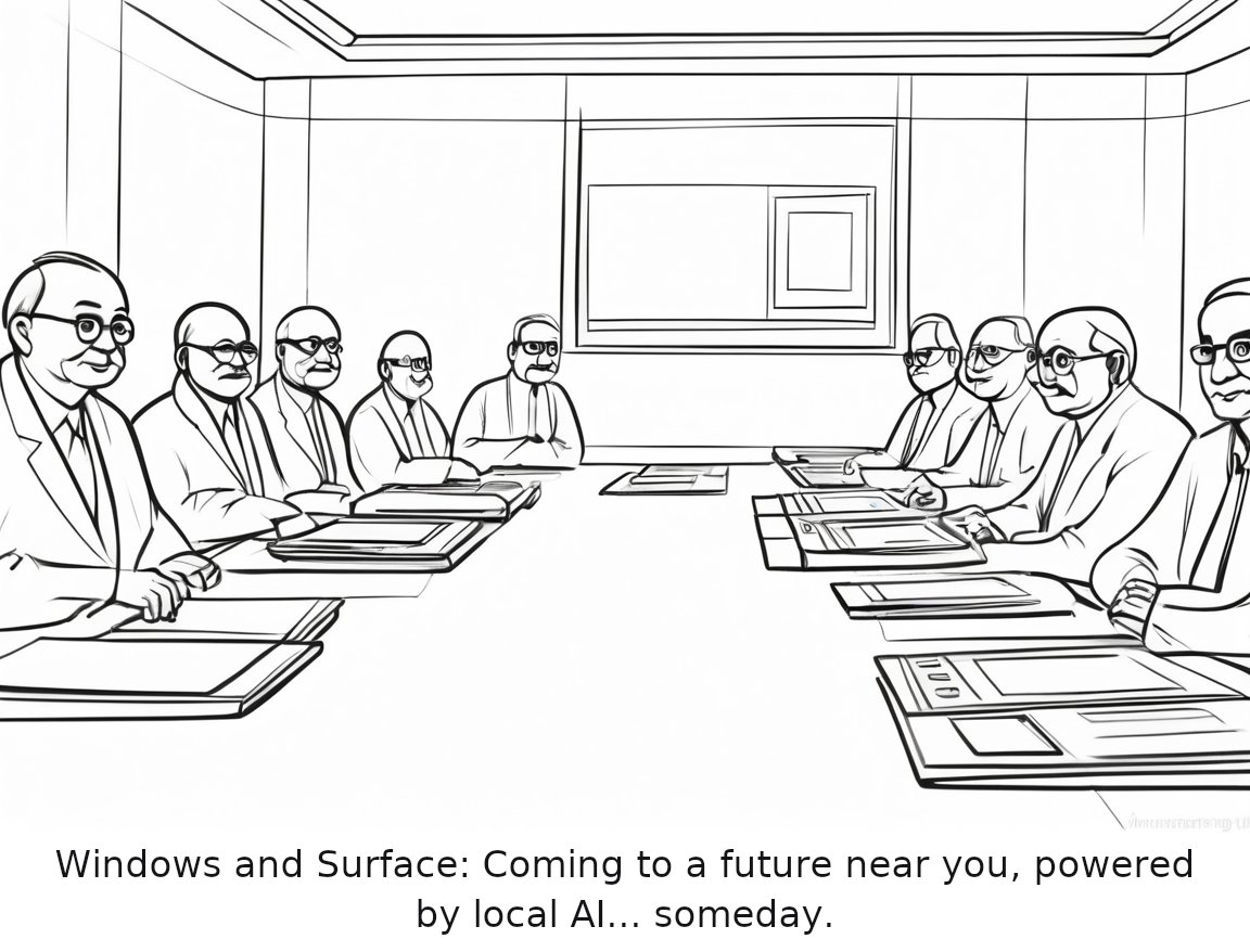 Microsoft announces Windows and Surface event for October 7th — one-panel cartoon