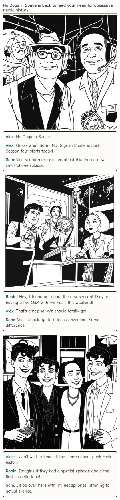No Dogs in Space is back to feed your need for obsessive music history