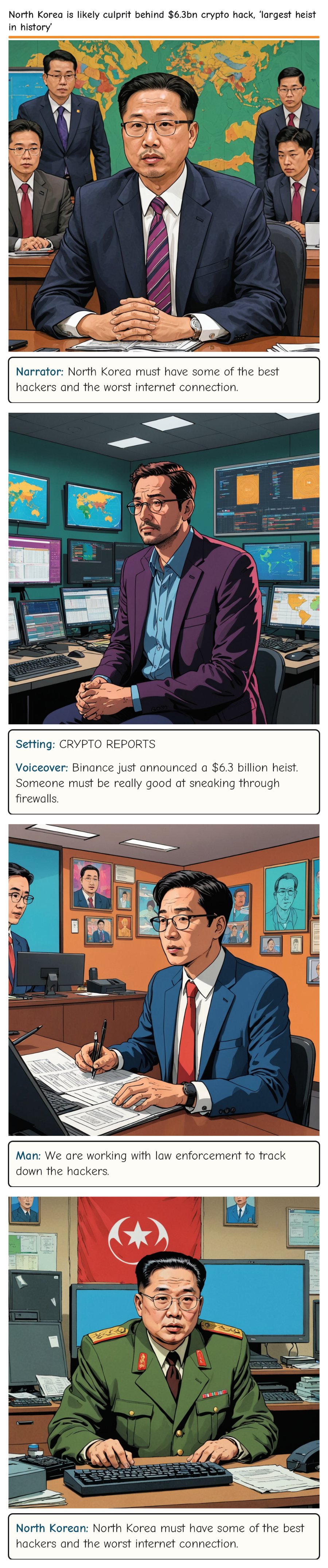 North Korea is likely culprit behind $6.3bn crypto hack, ‘largest heist in history’