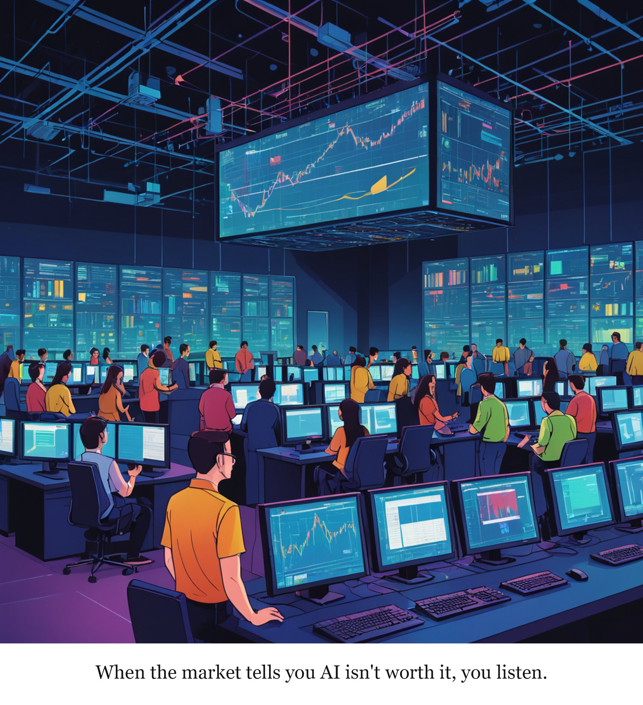 When the market tells you AI isn't worth it, you listen.