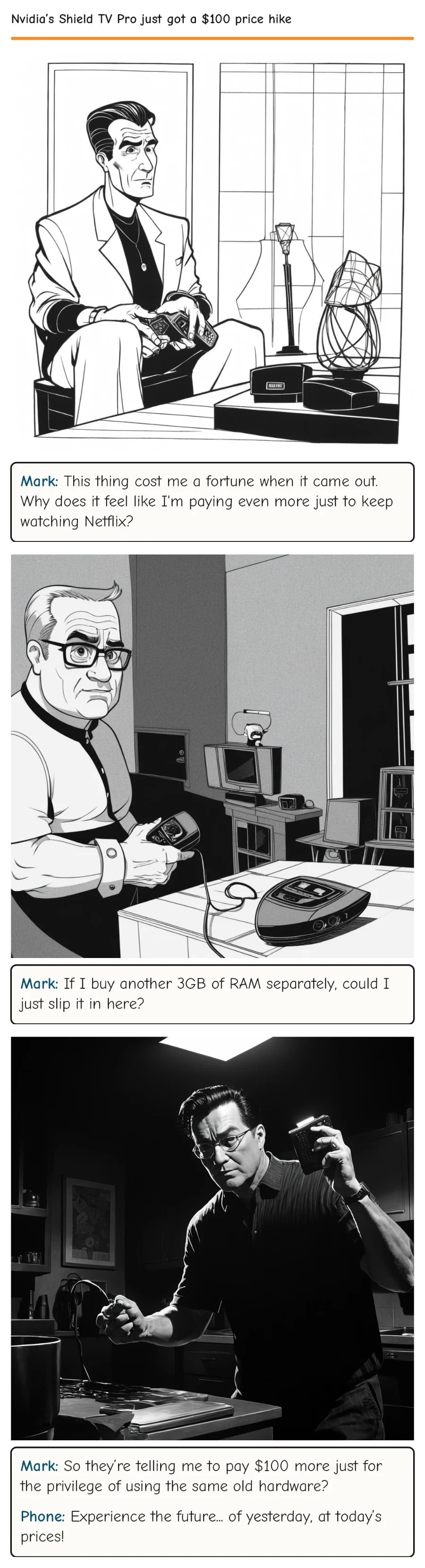 Nvidia’s Shield TV Pro just got a $100 price hike — comic strip