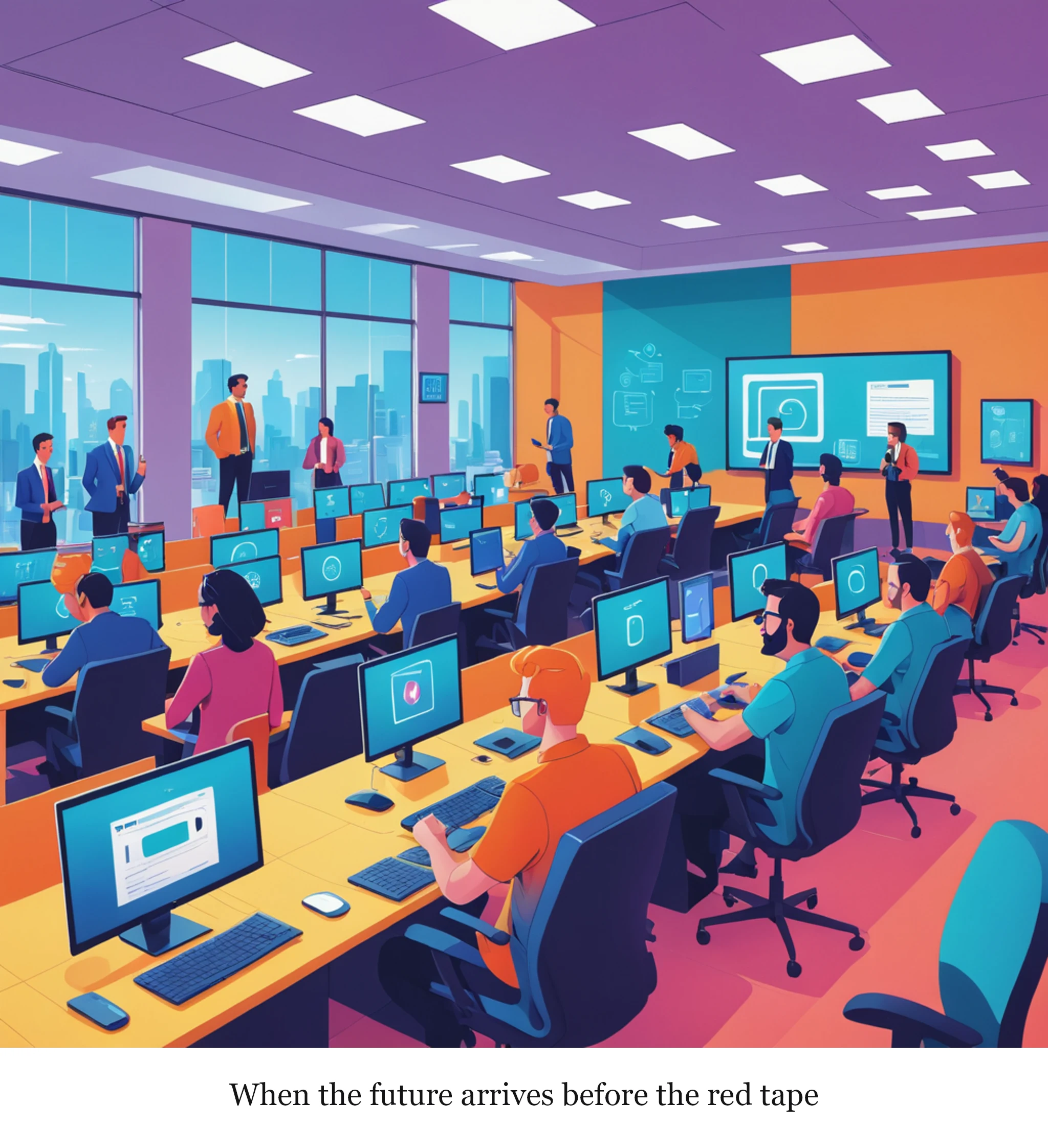 When the future arrives before the red tape