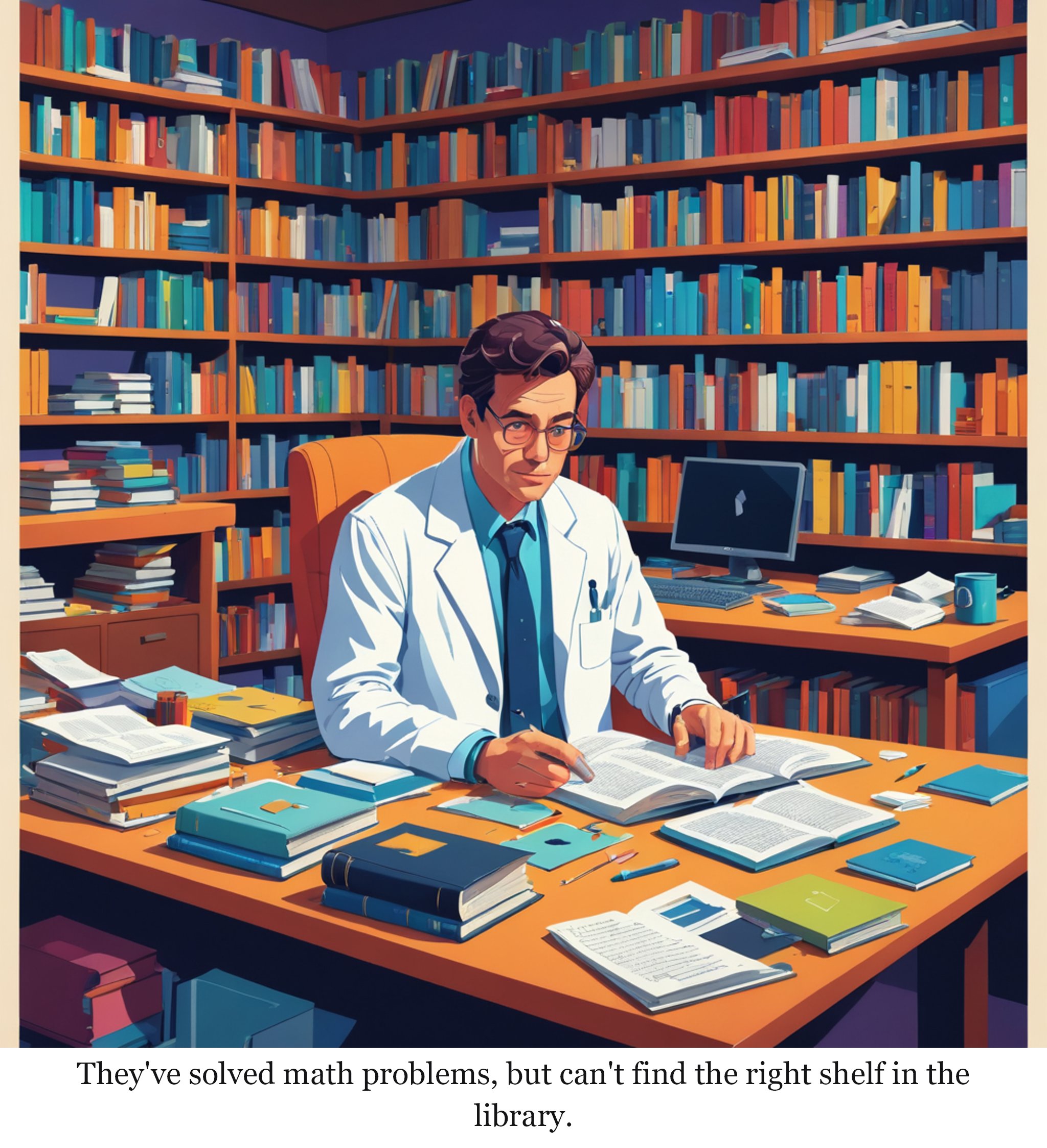 OpenAI announces three big science discoveries and a new way to work with academics — one-panel cartoon