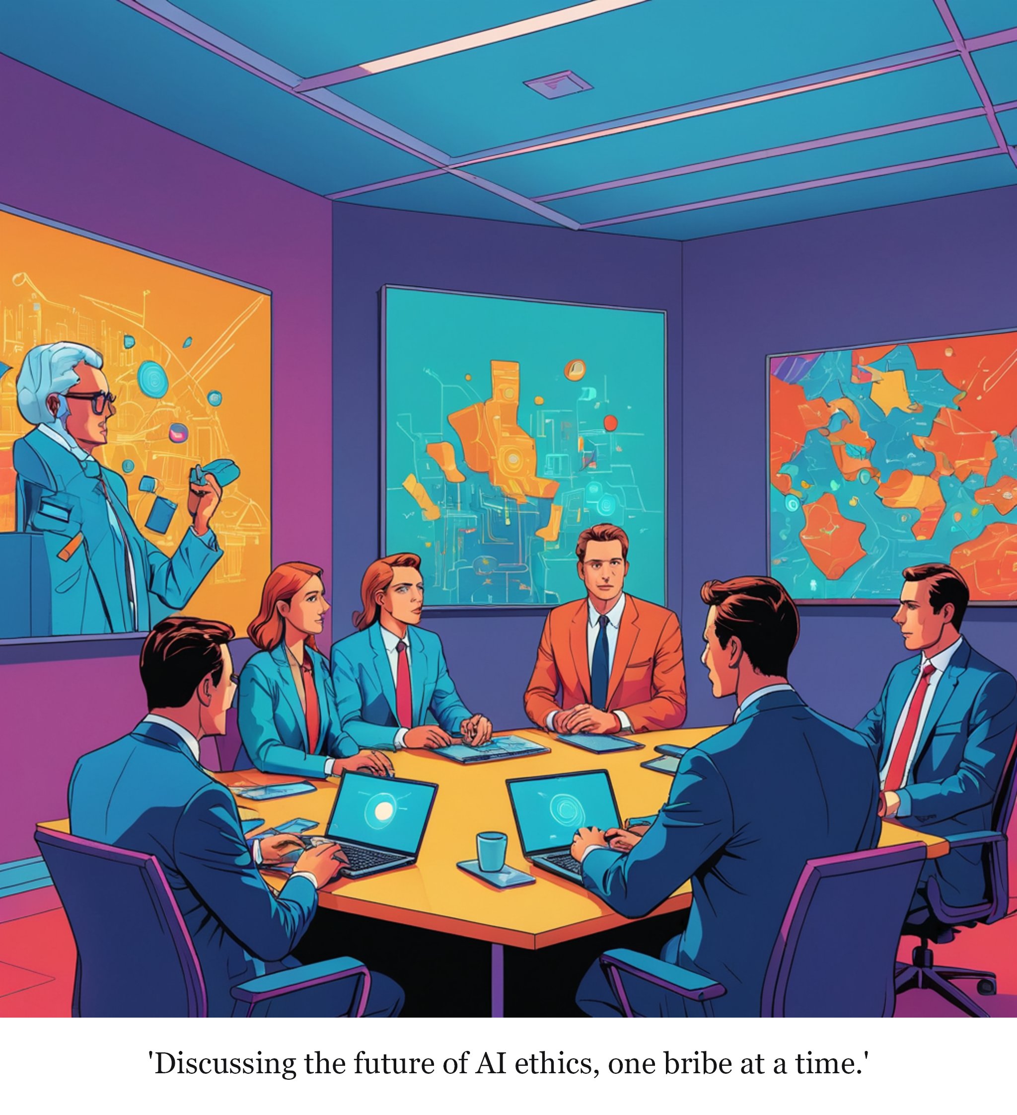 OpenAI, Anthropic, and Nvidia had record lobbying quarters — one-panel cartoon