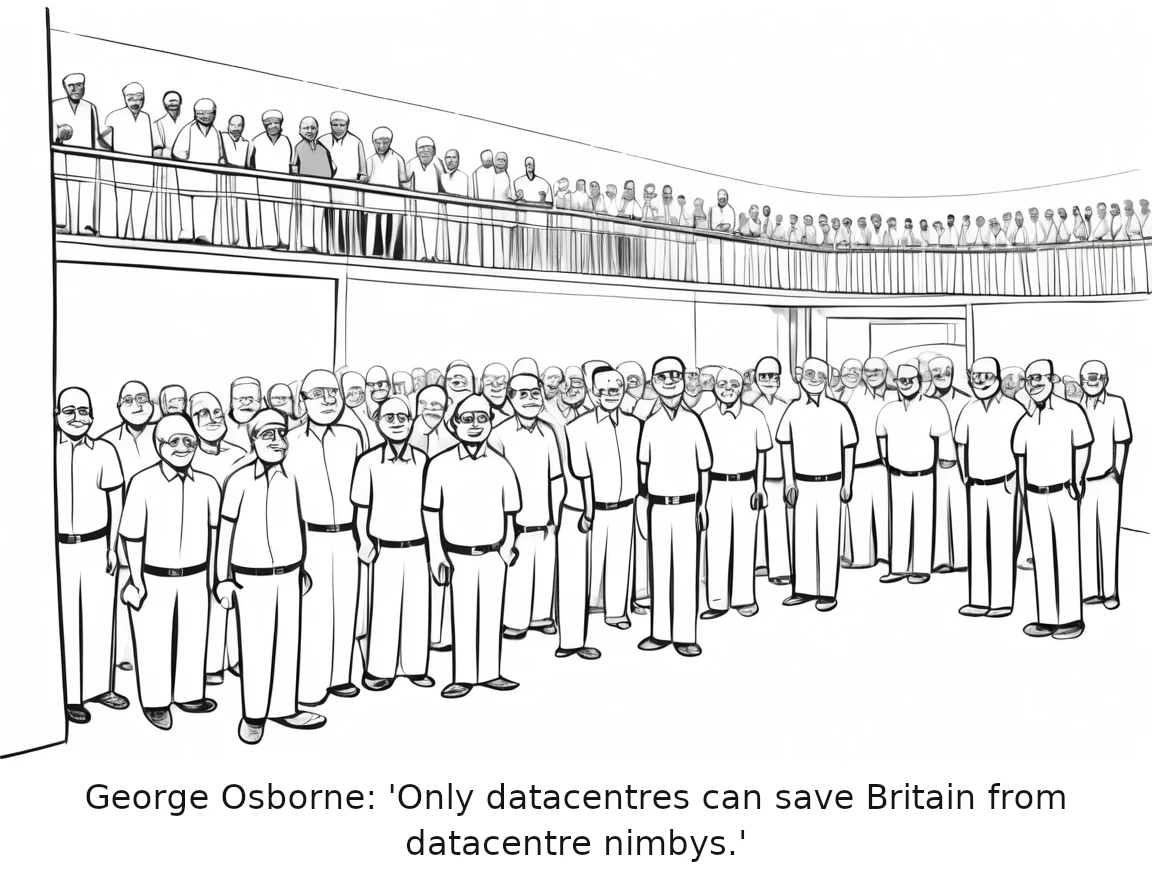 George Osborne: 'Only datacentres can save Britain from datacentre nimbys.'