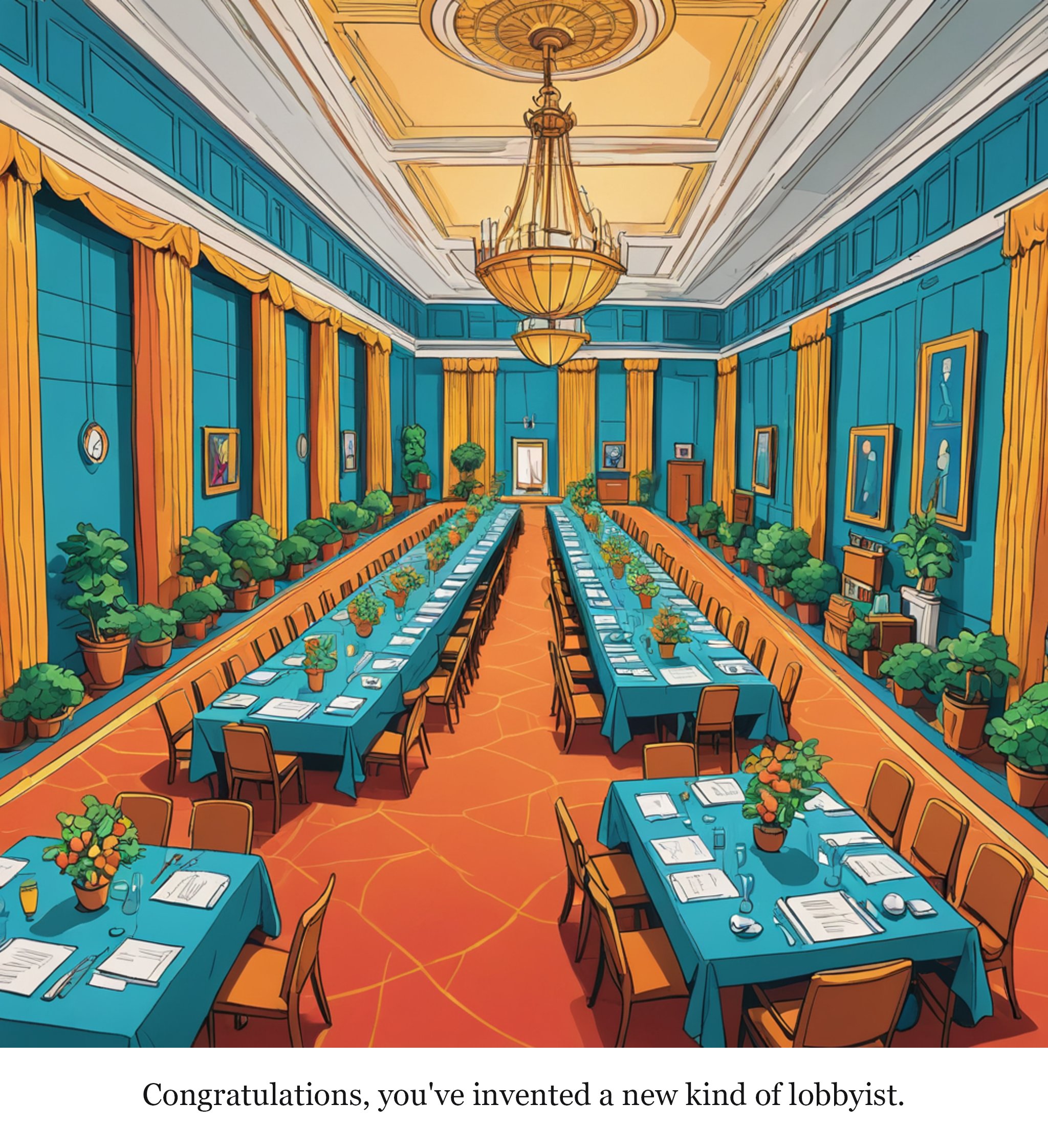 Congratulations, you've invented a new kind of lobbyist.