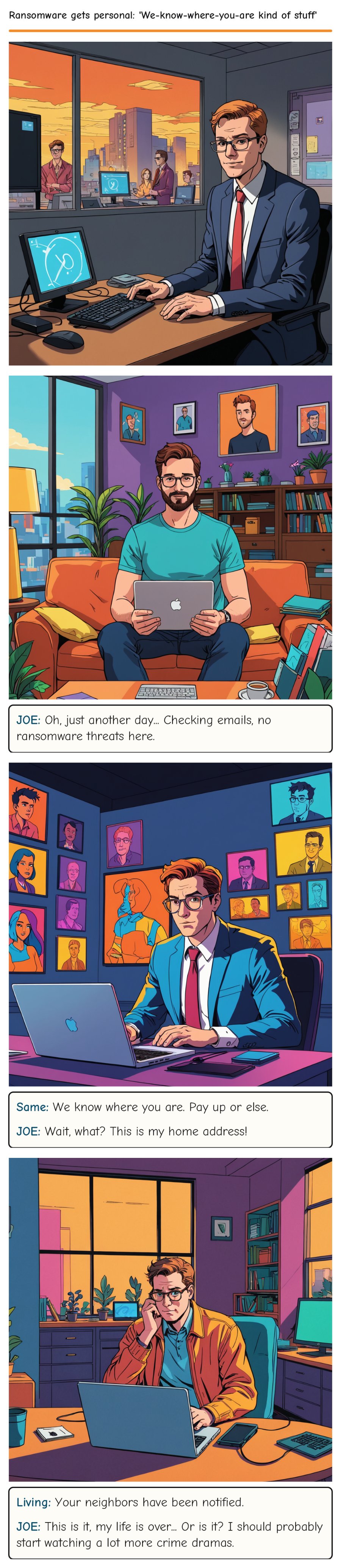 Ransomware gets personal: 'We-know-where-you-are kind of stuff' — comic strip