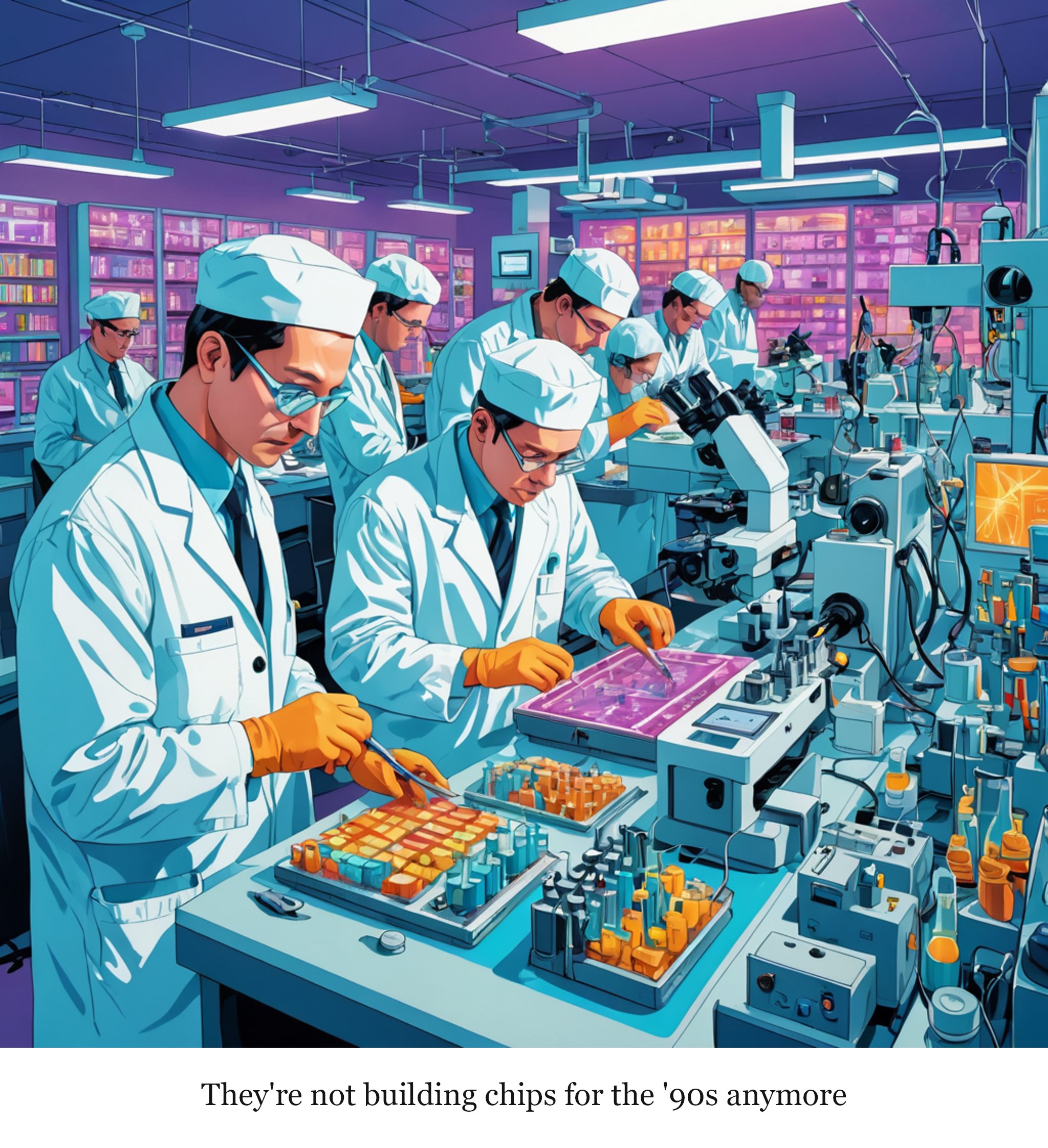 Researchers work out how to control 2D semiconductor growth for future chips — one-panel cartoon