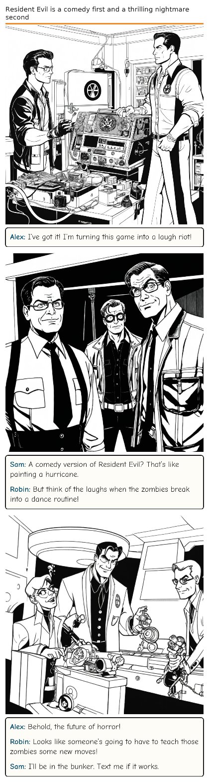 Resident Evil is a comedy first and a thrilling nightmare second