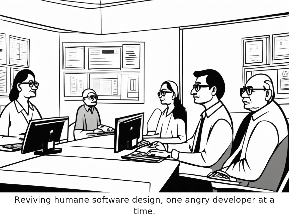 Reviving humane software design, one angry developer at a time.