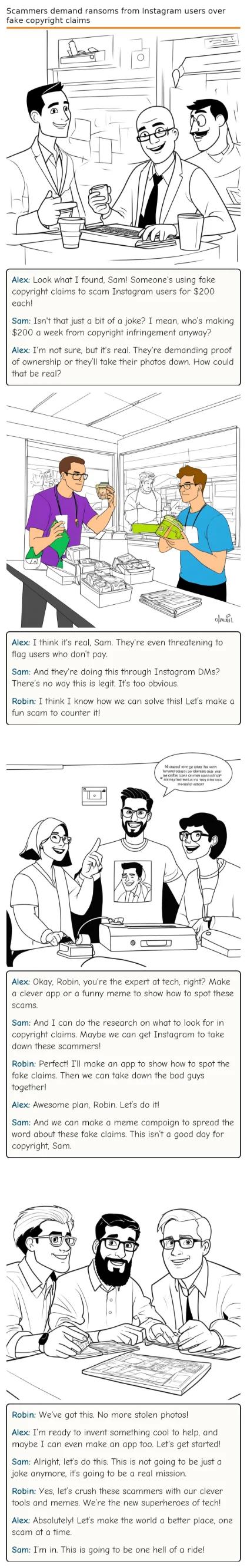 Scammers demand ransoms from Instagram users over fake copyright claims