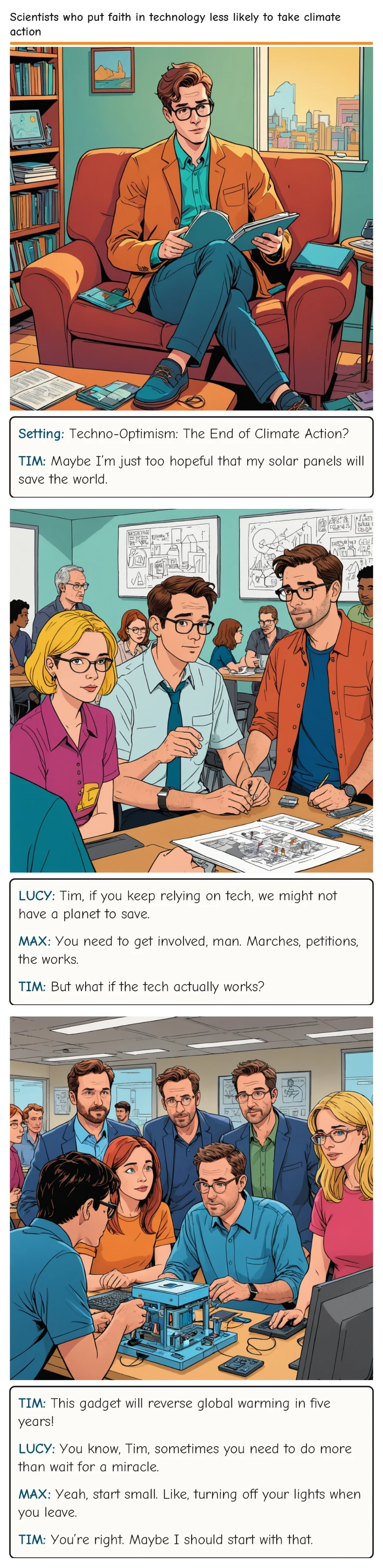 Scientists who put faith in technology less likely to take climate action — comic strip