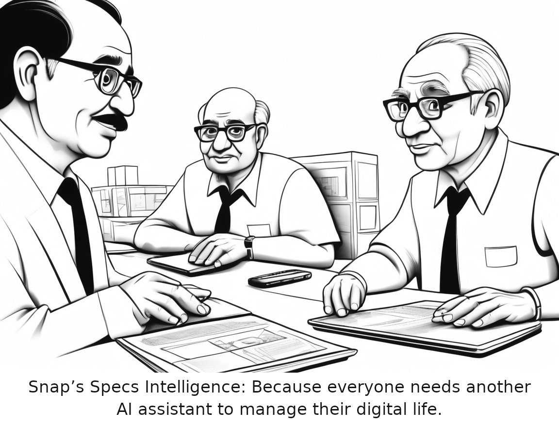 Snap is launching a new Specs AI tool, and it’s coming to iOS and Mac — one-panel cartoon