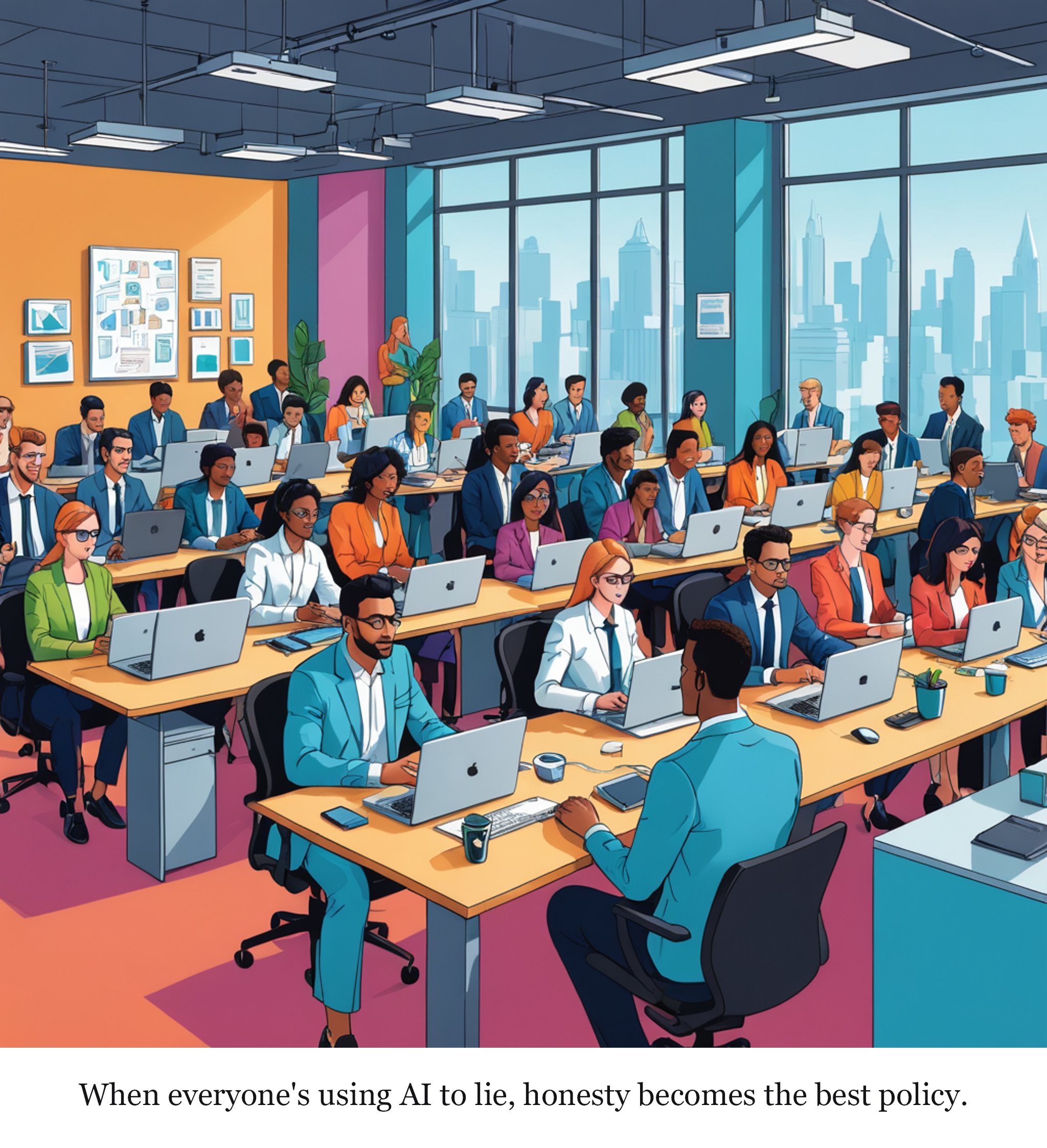 'Spray and pray': How AI job applications can backfire — one-panel cartoon