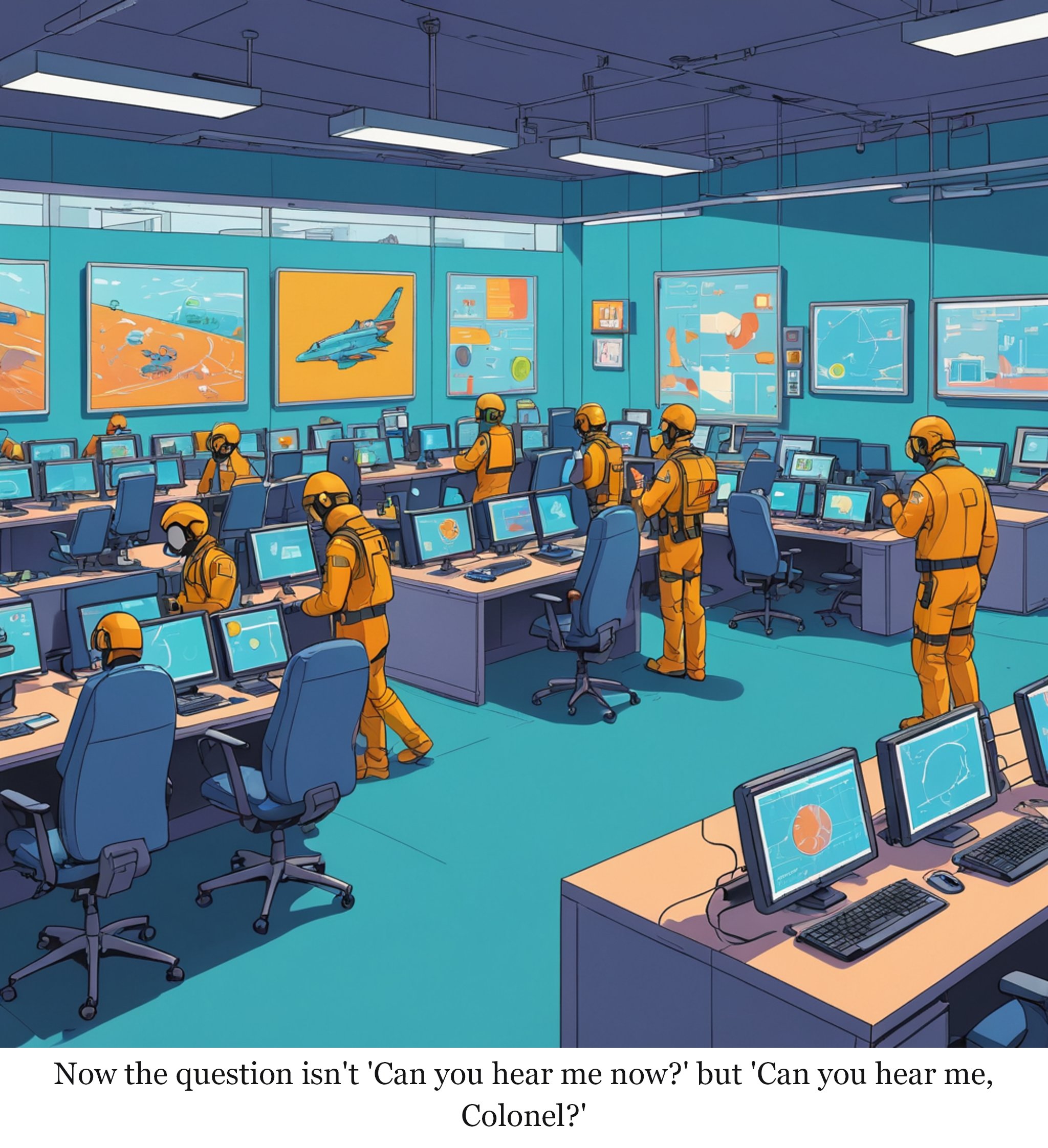 Startup equips genetically enhanced dogs with Palmer Luckey’s military tech — one-panel cartoon