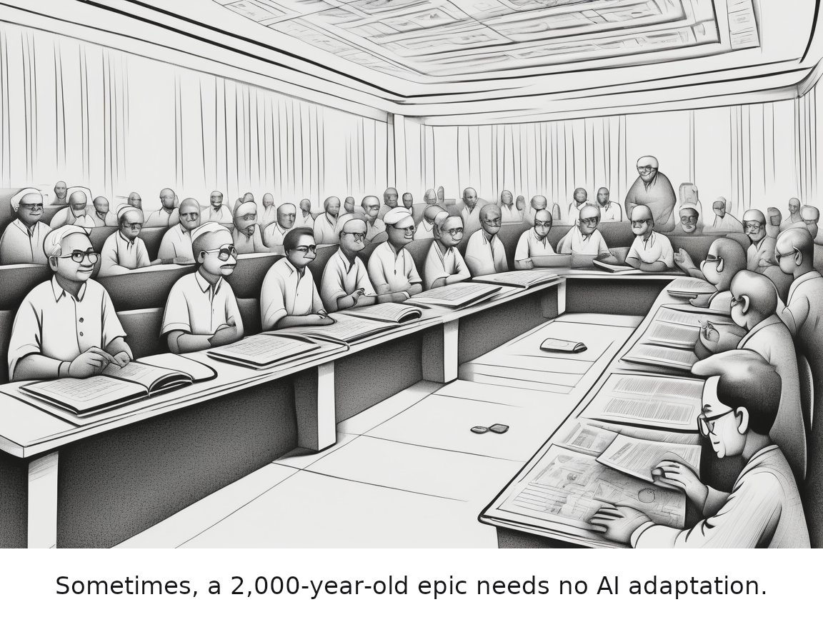 The 2.5-hour AI-generated Odyssey movie is 2.5 hours too long — one-panel cartoon