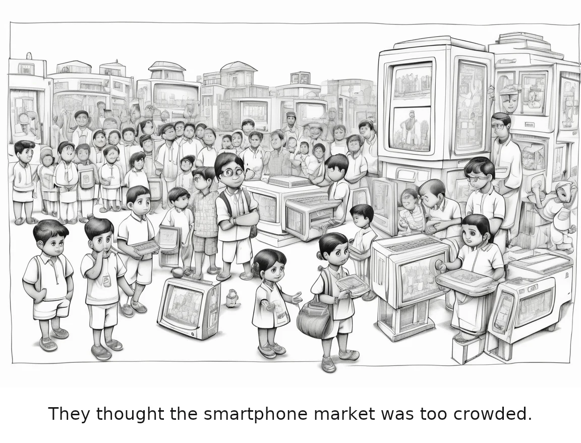They thought the smartphone market was too crowded.