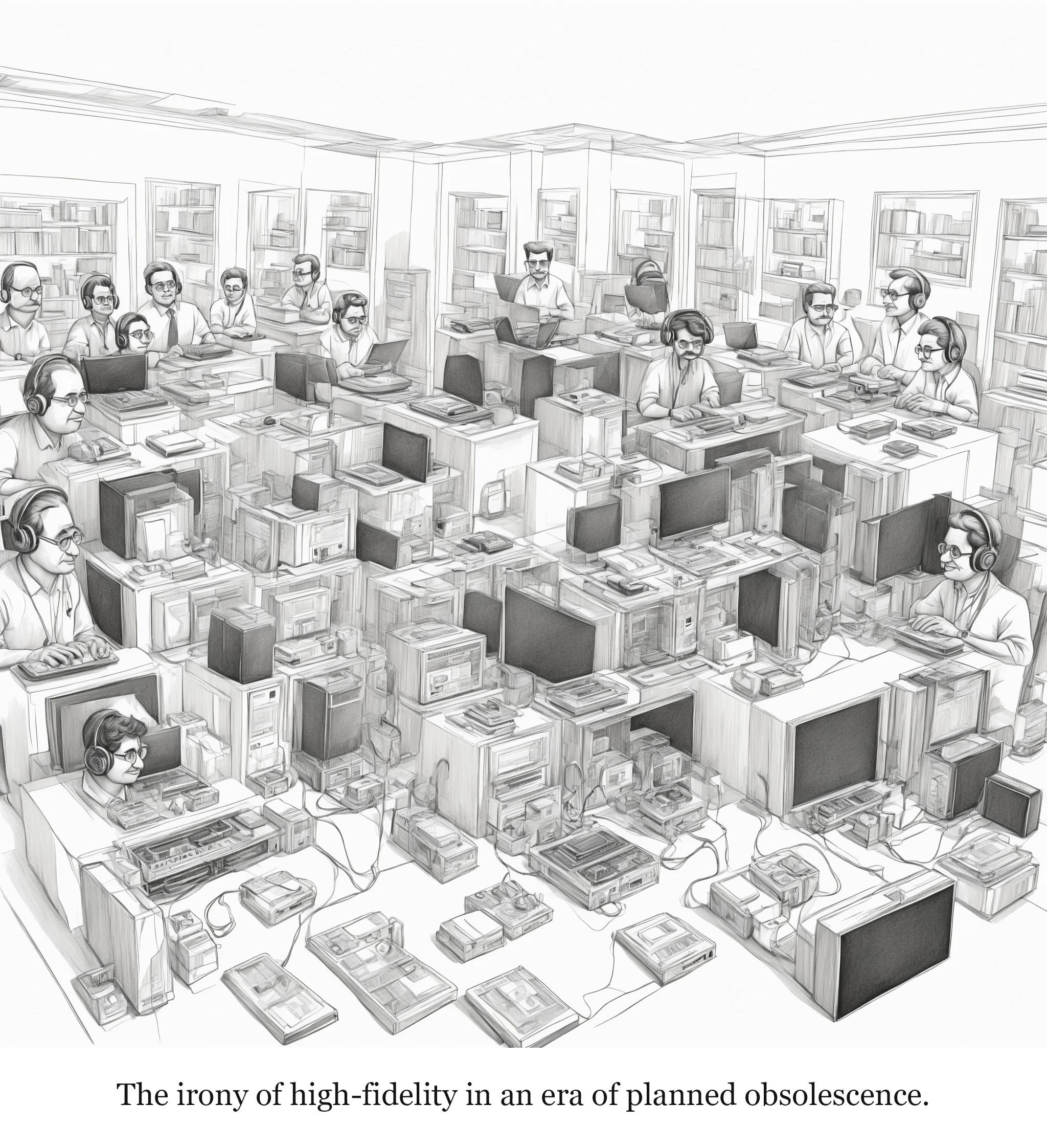 The irony of high-fidelity in an era of planned obsolescence.