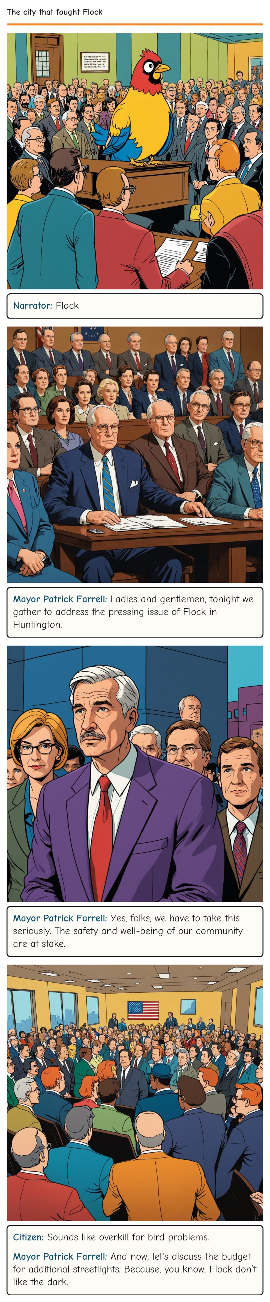 The city that fought Flock — comic strip