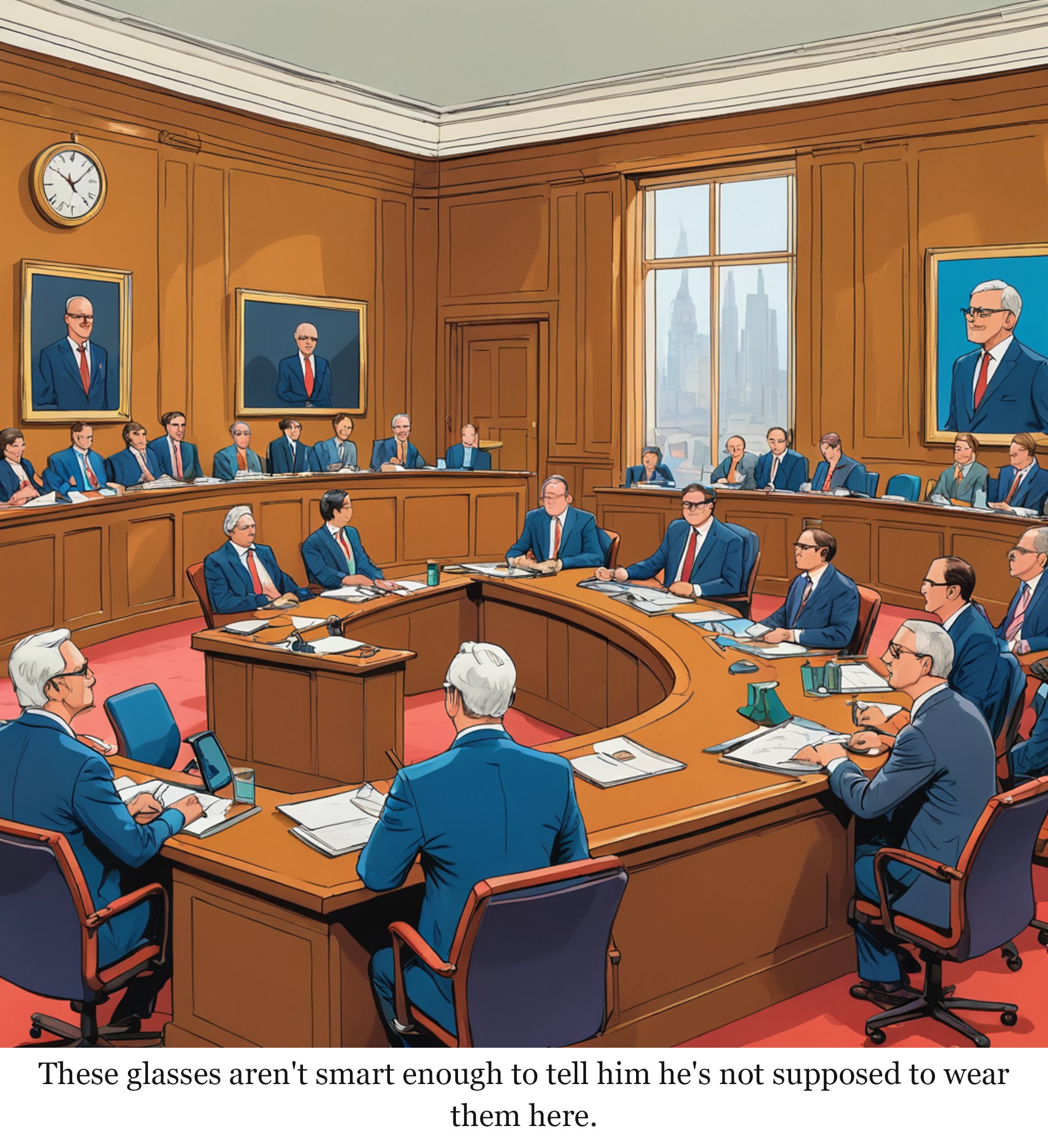 The eyes have it: Reform politician’s ‘smart glasses’ prompt calls for ban in Westminster — one-panel cartoon