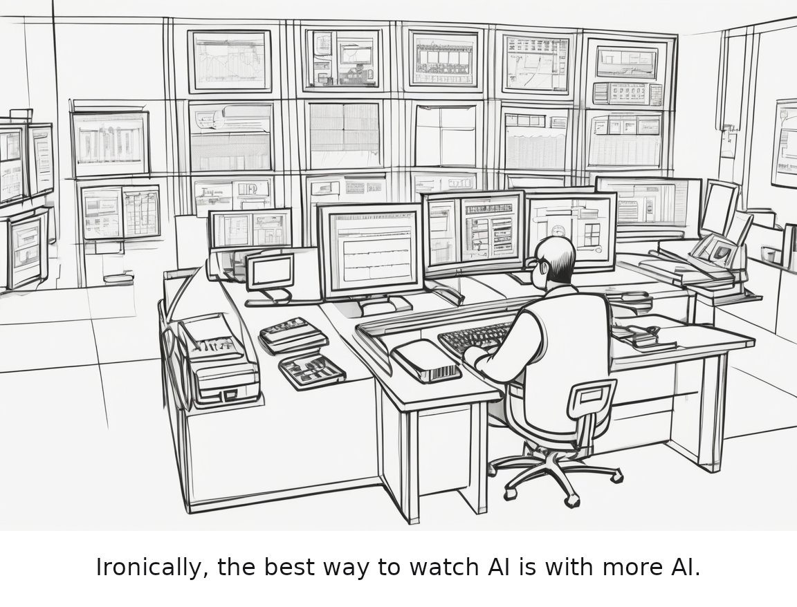 The fix for rogue AI agents could be more AI — one-panel cartoon