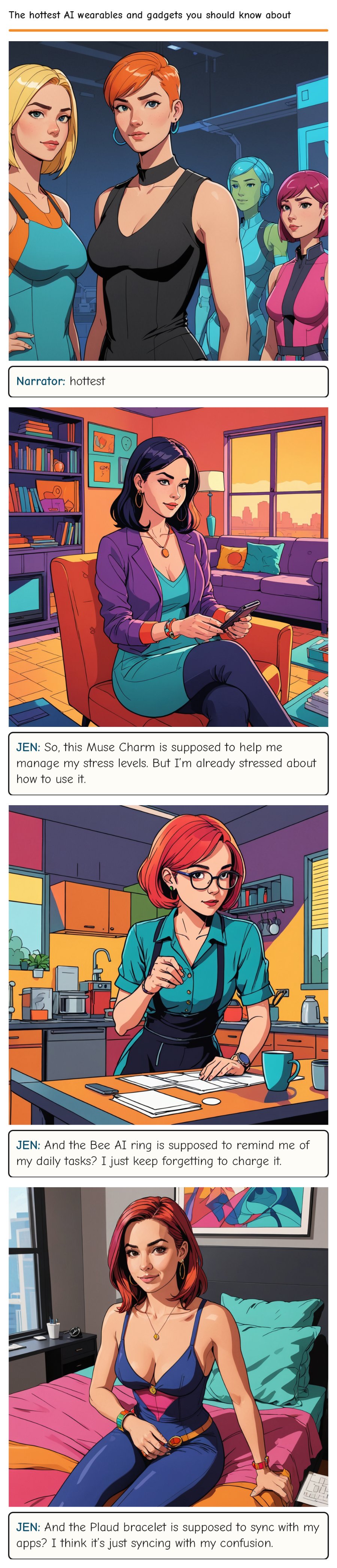 The hottest AI wearables and gadgets you should know about — comic strip