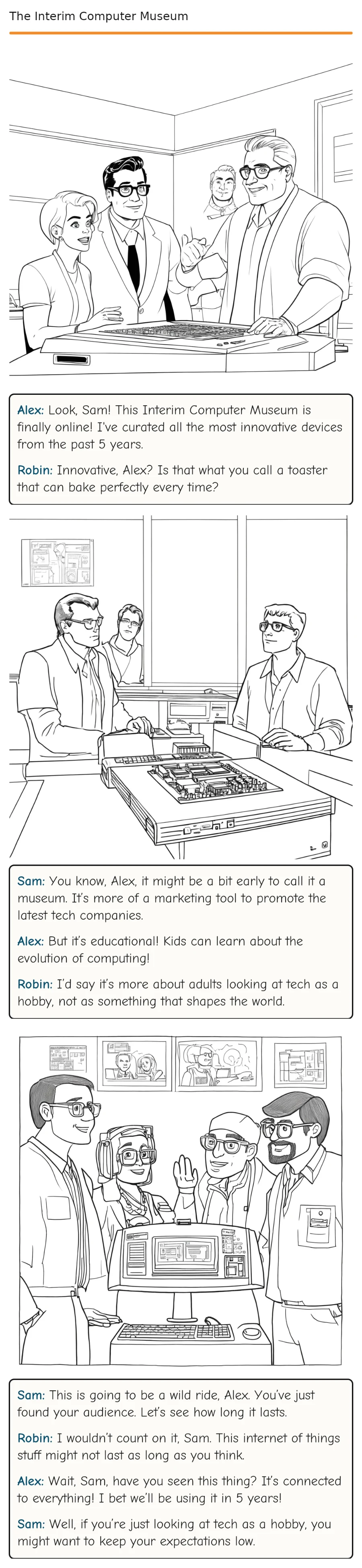The Interim Computer Museum — comic strip