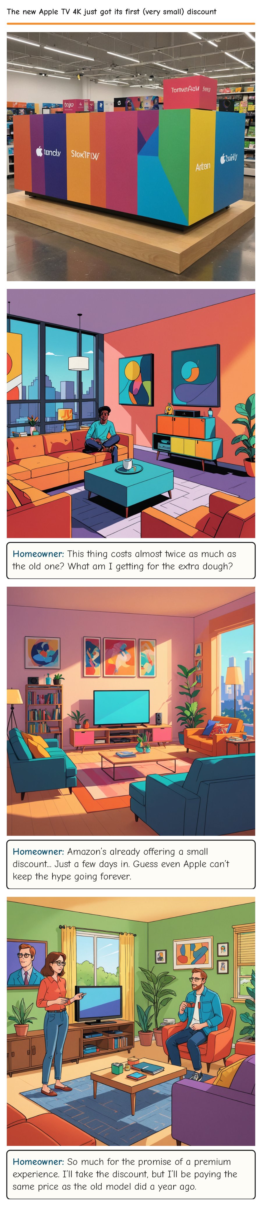 The new Apple TV 4K just got its first (very small) discount — comic strip