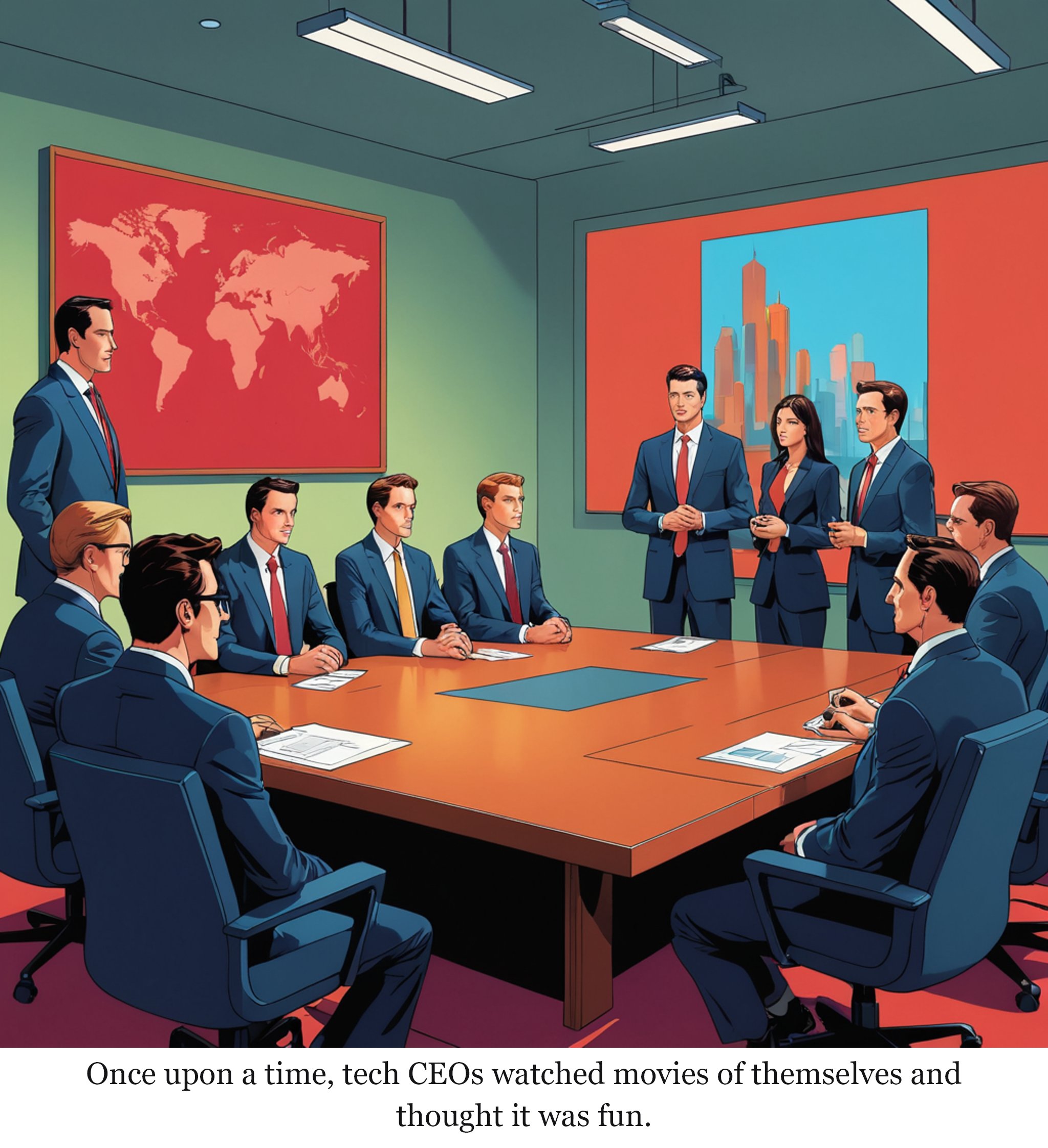 Once upon a time, tech CEOs watched movies of themselves and thought it was fun.