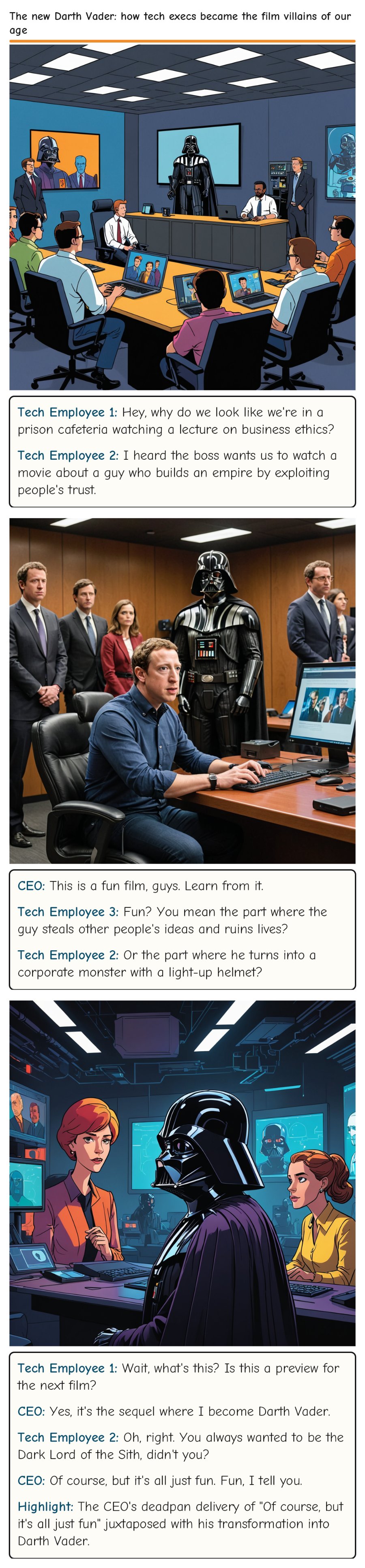 The new Darth Vader: how tech execs became the film villains of our age