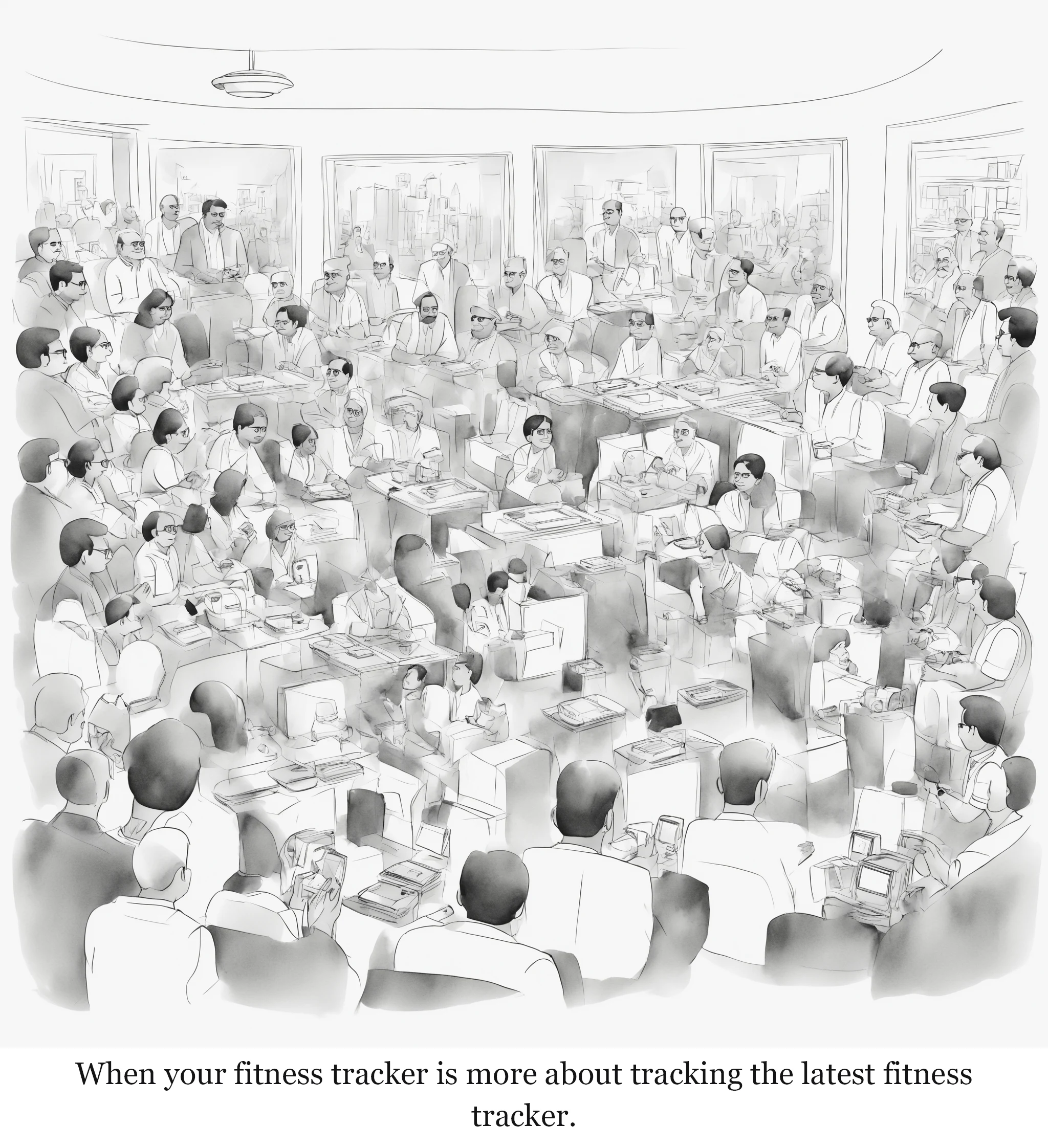 When your fitness tracker is more about tracking the latest fitness tracker.