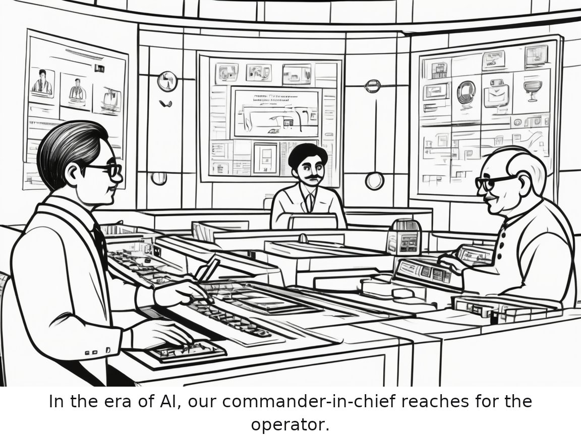Trump now says he wants to form an ‘AI Force’ — one-panel cartoon