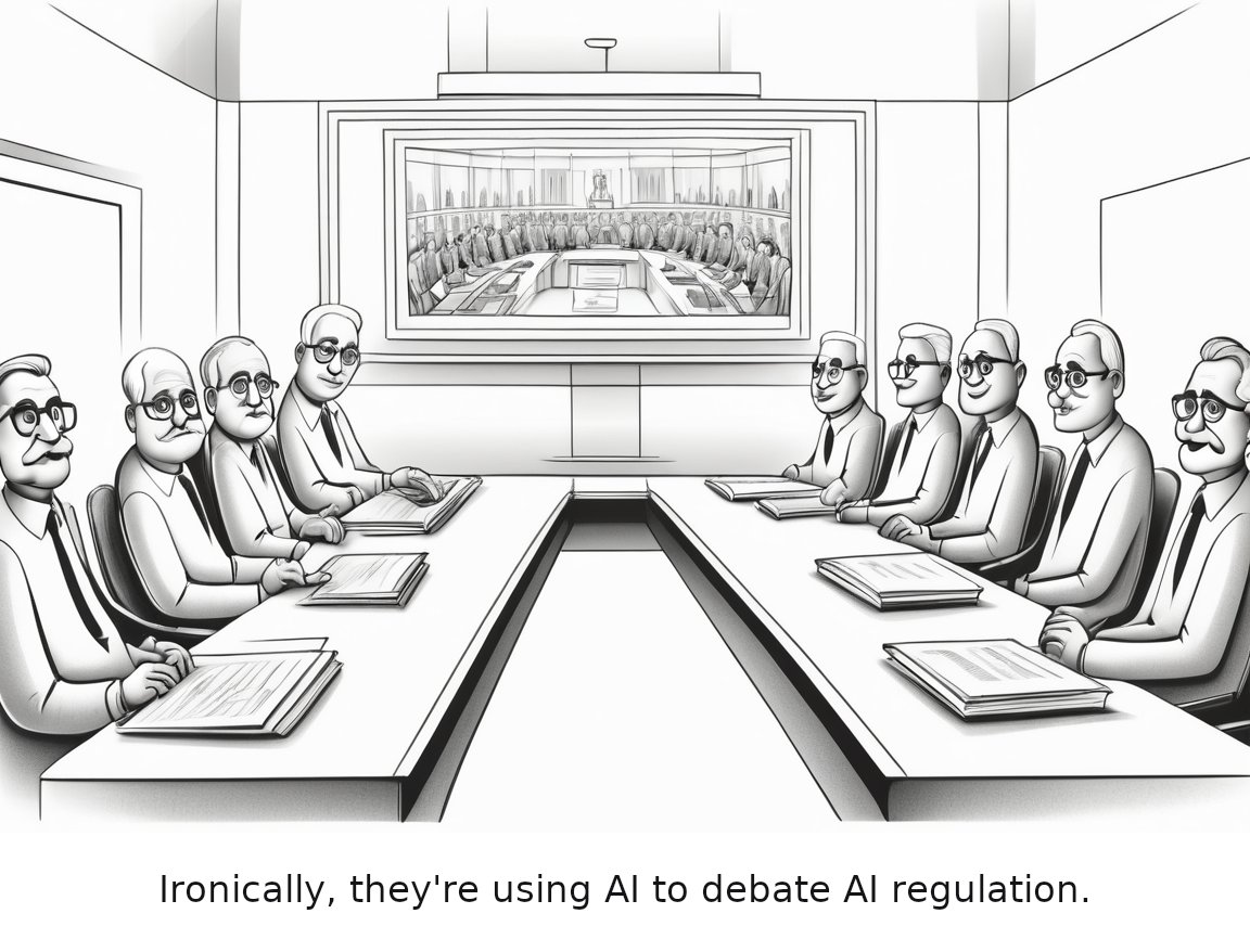 UK MPs and Lords call for new laws to tackle AI threat to human rights — one-panel cartoon