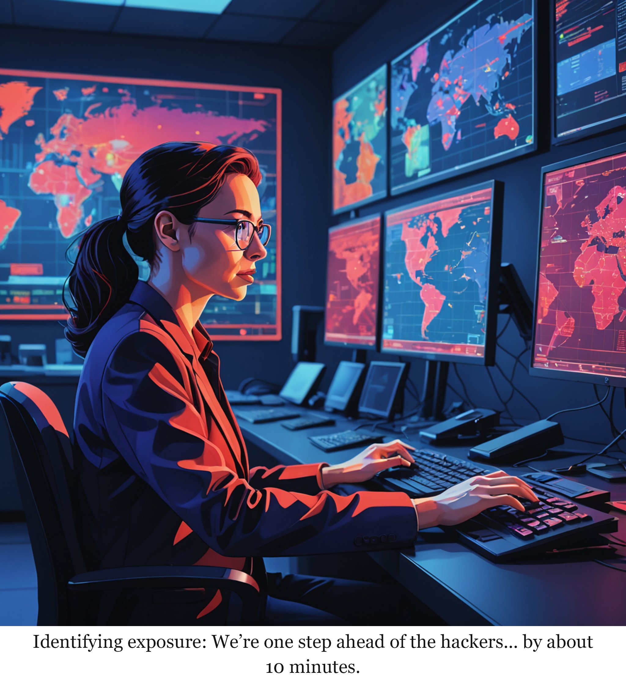 UK working to identify exposure after global cyber-security warning — one-panel cartoon