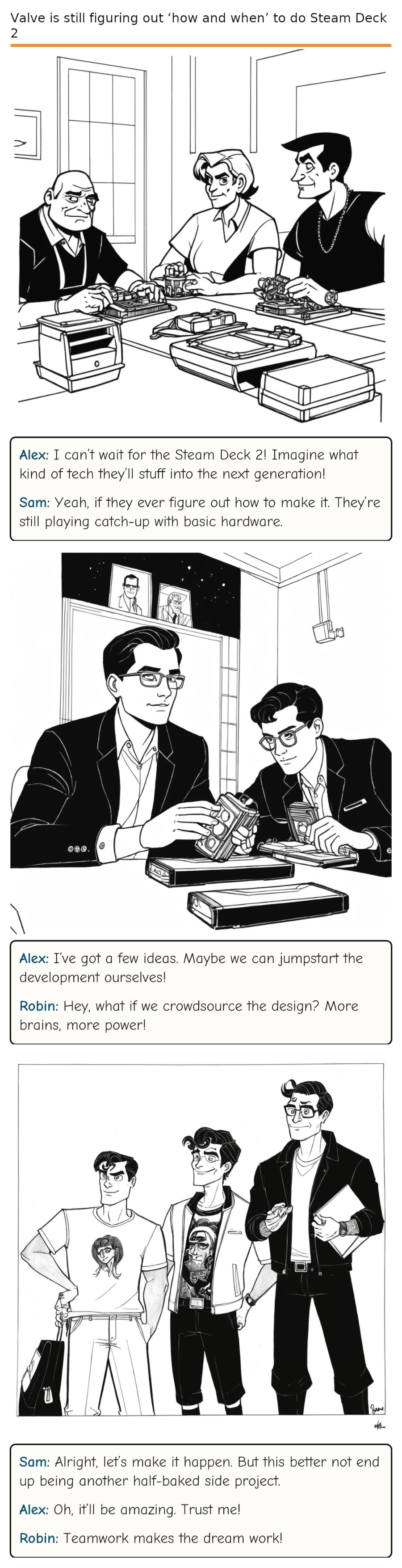Valve is still figuring out ‘how and when’ to do Steam Deck 2 — comic strip