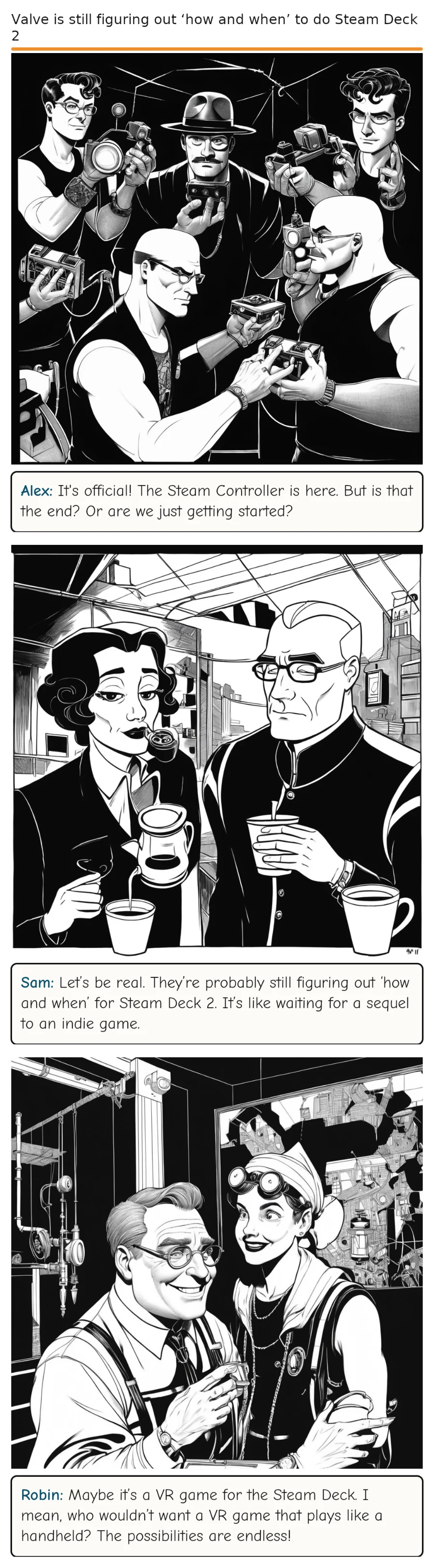Valve is still figuring out ‘how and when’ to do Steam Deck 2 — comic strip
