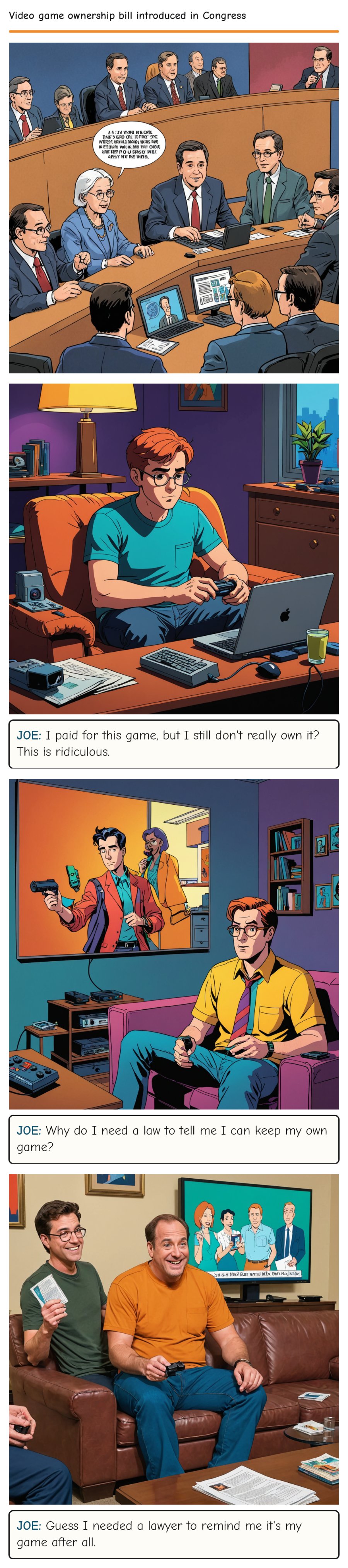 Video game ownership bill introduced in Congress