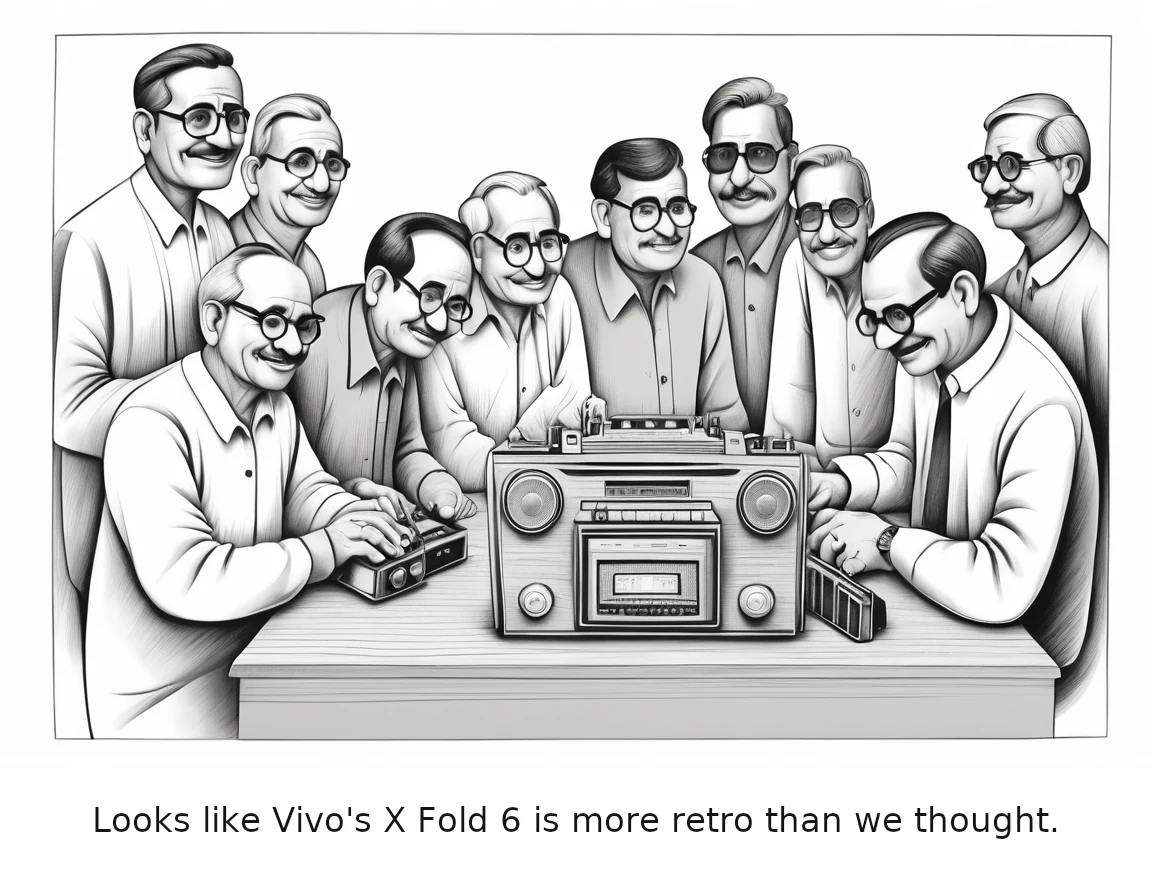 Looks like Vivo's X Fold 6 is more retro than we thought.