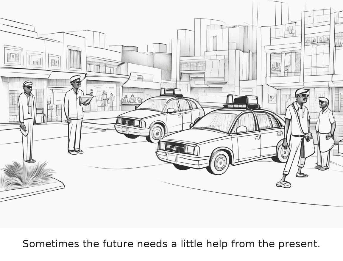 Waymo pulls over, calls cops on juvenile riders who had 'ghost gun" — one-panel cartoon