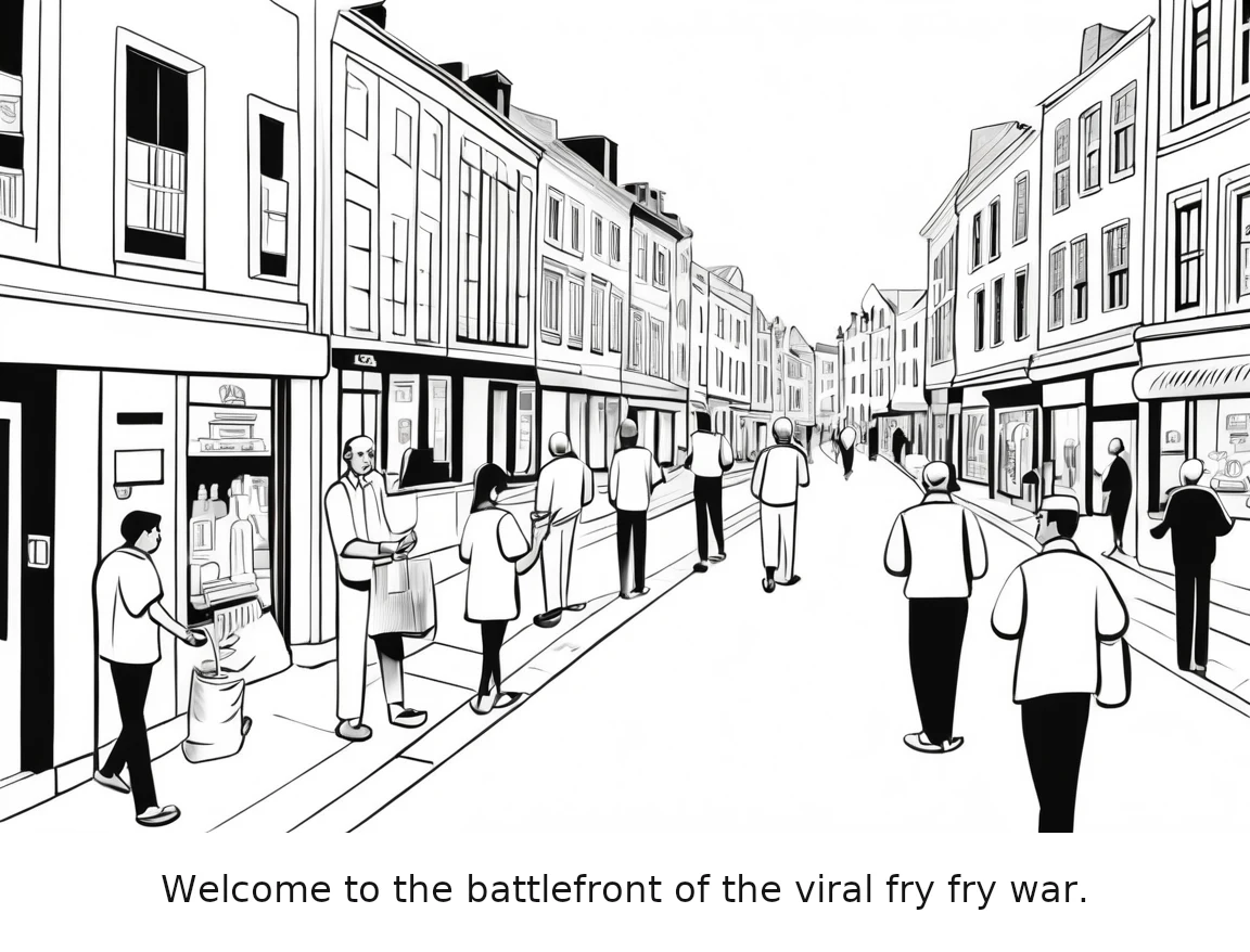 Welcome to the battlefront of the viral fry fry war.