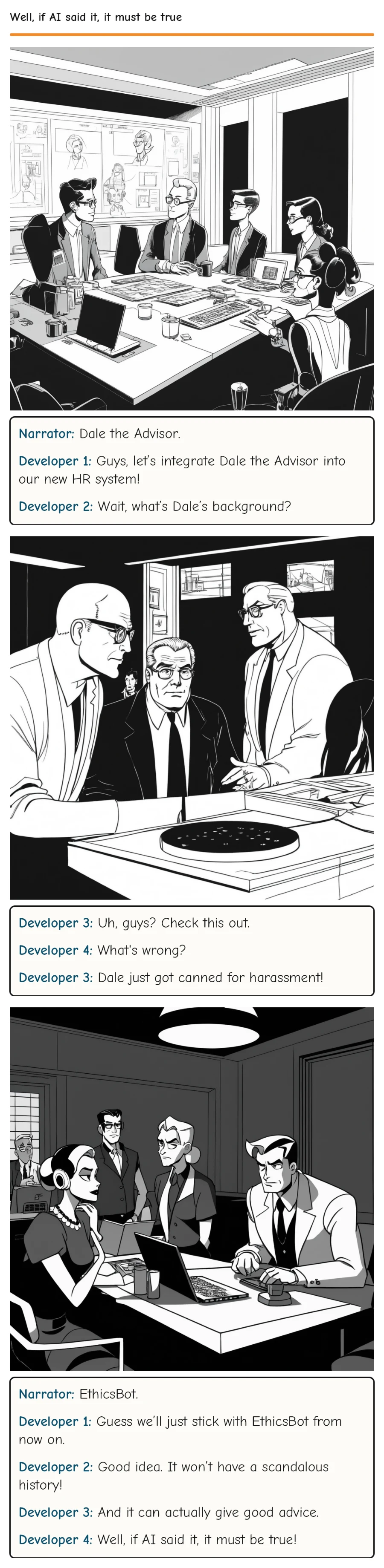 Well, if AI said it, it must be true — comic strip