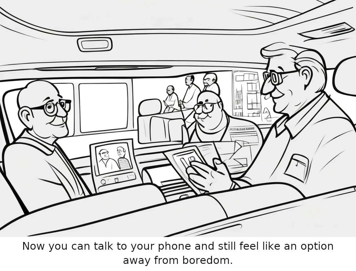 Now you can talk to your phone and still feel like an option away from boredom.