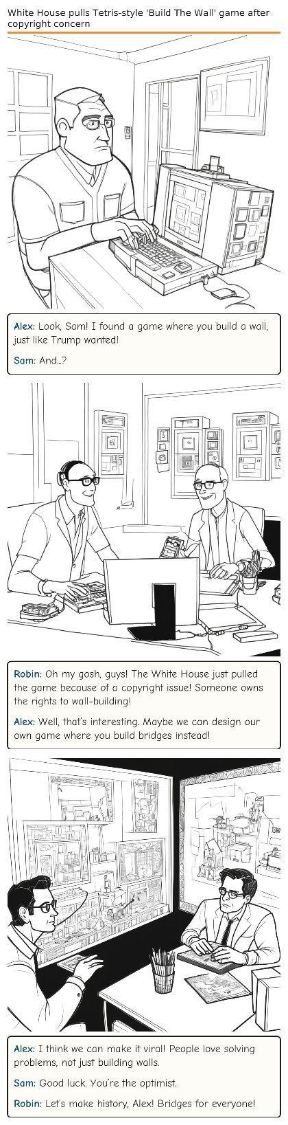 White House pulls Tetris-style 'Build The Wall' game after copyright concern