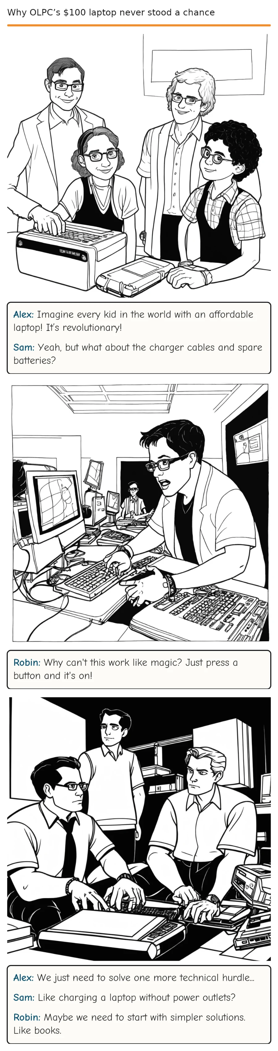 Why OLPC’s $100 laptop never stood a chance — comic strip