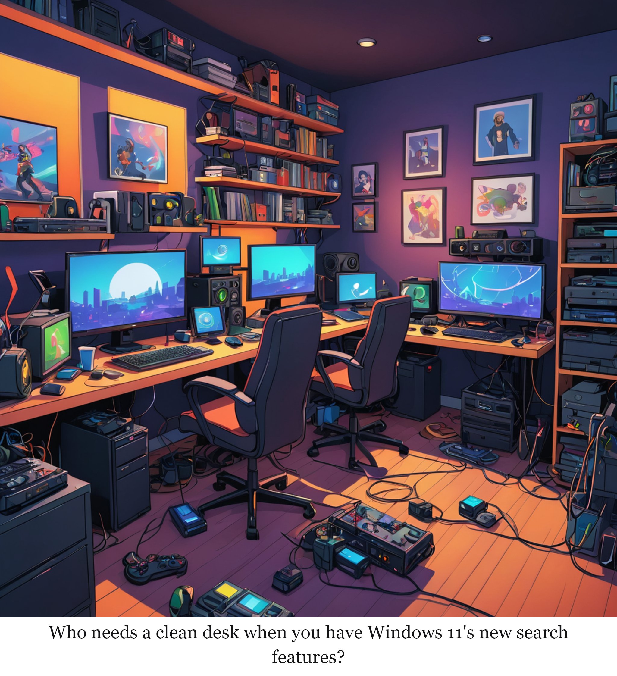Who needs a clean desk when you have Windows 11's new search features?