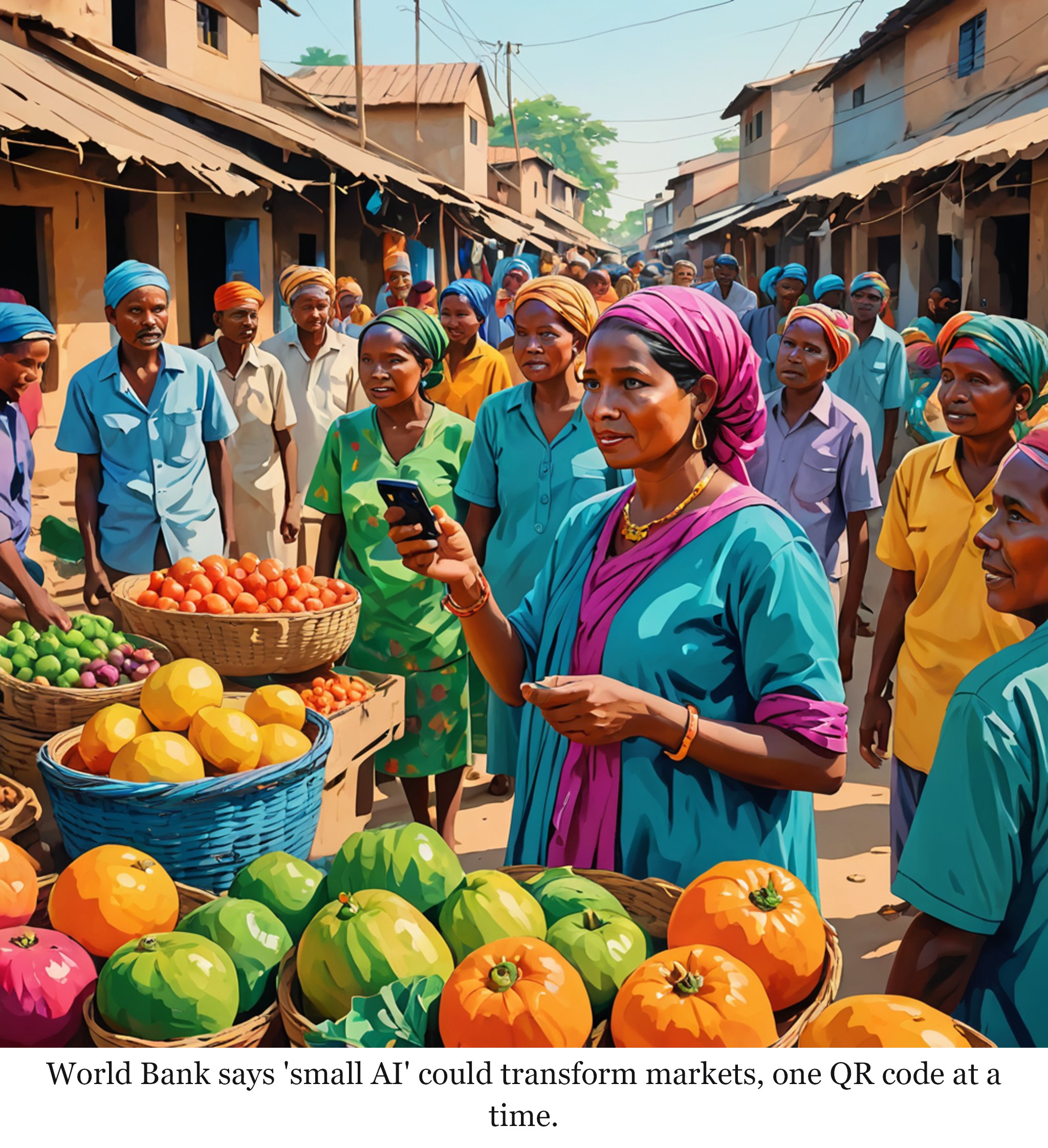 World Bank says 'small AI' could transform markets, one QR code at a time.