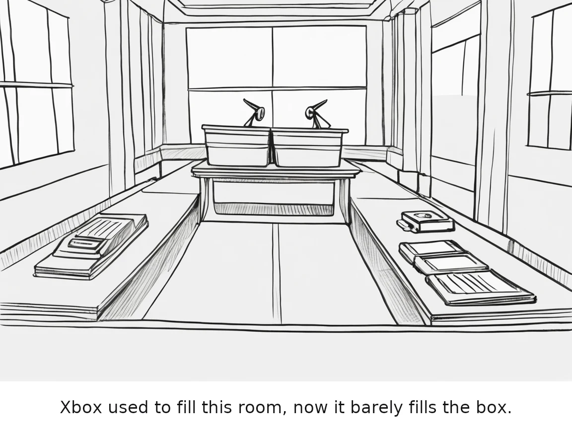 Xbox used to fill this room, now it barely fills the box.